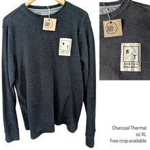 Load image into Gallery viewer, Aunties, N/T Universal Collective Upcycled Waffle Long Sleeve Thermal Tshirt (Optional Crop)