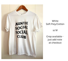 Load image into Gallery viewer, Auntie Social Social Club Upcycled T-shirt