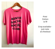 Load image into Gallery viewer, Auntie Social Social Club Upcycled T-shirt