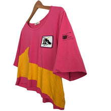 Load image into Gallery viewer, Peggy Oki Radical Aunties Road Waves Upcycled Crop T