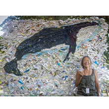 Load image into Gallery viewer, Peggy Oki Radical Aunties Upcycled T