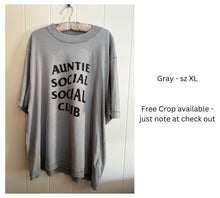 Load image into Gallery viewer, Auntie Social Social Club Upcycled T-shirt