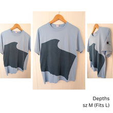 Load image into Gallery viewer, Upcycled Wave T-shirts