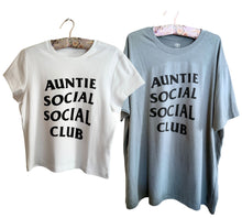 Load image into Gallery viewer, Auntie Social Social Club Upcycled T-shirt