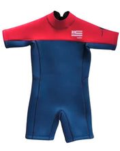 Load image into Gallery viewer, 2.5mm Hawaiian Supʻpaman Ultrasoft Baby, Toddler, and Kids Yamamoto Short sleeve Shorty Wetsuit