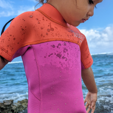 Load image into Gallery viewer, 2.5mm Ultrasoft Hua Neoprene Short Sleeve Springsuit Wetsuit for Babies + Toddlers
