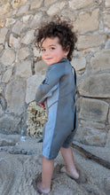 Load image into Gallery viewer, 1.5mm Ultrasoft Baby, Toddler and Kids Long Sleeve Shorty Wetsuit