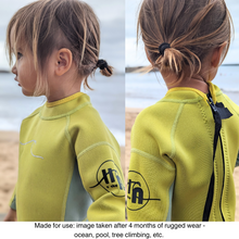 Load image into Gallery viewer, 1.5mm Ultrasoft Baby, Toddler and Kids Neoprene Shortsleeve Springsuit Shorty Wetsuit