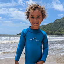 Load image into Gallery viewer, 2.5mm Ultrasoft Baby, Toddler, and Kids Yamamoto Longsleeve Shorty Wetsuit