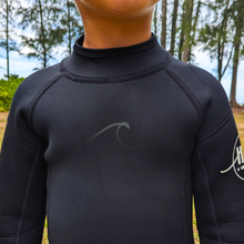 Load image into Gallery viewer, 2.5mm Black Onyx Ultrasoft Baby, Toddler, and Kids Yamamoto Long sleeve Shorty Wetsuit