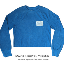 Load image into Gallery viewer, Aunties, N/T Universal Collective Upcycled Waffle Long Sleeve Thermal Tshirt (Optional Crop)