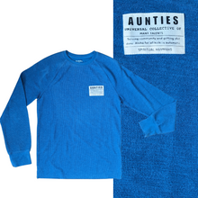 Load image into Gallery viewer, Aunties, N/T Universal Collective Upcycled Waffle Long Sleeve Thermal Tshirt (Optional Crop)