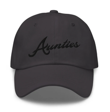 Load image into Gallery viewer, Aunties Baseball hat, Black on Black
