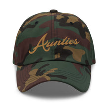 Load image into Gallery viewer, Aunties Embroidered Camo Baseball hat