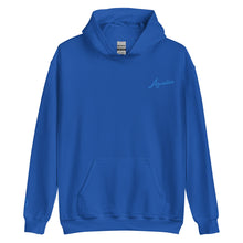 Load image into Gallery viewer, Aunties Embroidered Unisex Hoodie with wave sleeve detail
