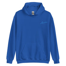 Load image into Gallery viewer, Aunties Embroidered Unisex Hoodie with wave sleeve detail
