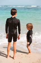 Load image into Gallery viewer, 2.5mm Black Onyx Ultrasoft Baby, Toddler, and Kids Yamamoto Long sleeve Shorty Wetsuit
