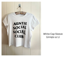Load image into Gallery viewer, Auntie Social Social Club Upcycled T-shirt
