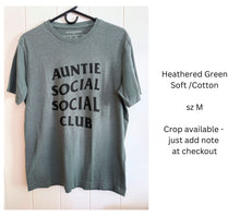 Load image into Gallery viewer, Auntie Social Social Club Upcycled T-shirt
