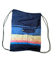 Load image into Gallery viewer, Upcycled Boardshorts Sling Backpack
