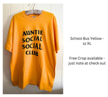 Load image into Gallery viewer, Auntie Social Social Club Upcycled T-shirt
