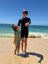 Load image into Gallery viewer, 2.5mm Black Onyx Ultrasoft Baby, Toddler, and Kids Yamamoto Long sleeve Shorty Wetsuit
