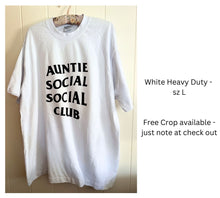 Load image into Gallery viewer, Auntie Social Social Club Upcycled T-shirt
