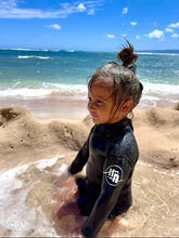 Load image into Gallery viewer, 2.5mm Black Onyx Ultrasoft Baby, Toddler, and Kids Yamamoto Long sleeve Shorty Wetsuit
