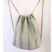 Load image into Gallery viewer, Thick Woven Drawstring Sling Backpack
