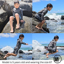 Load image into Gallery viewer, 1.5mm Ultrasoft Baby, Toddler and Kids Long Sleeve Shorty Wetsuit
