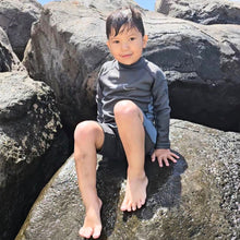 Load image into Gallery viewer, 1.5mm Ultrasoft Baby, Toddler and Kids Long Sleeve Shorty Wetsuit
