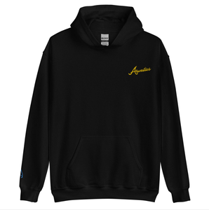 Aunties Embroidered Unisex Hoodie with wave sleeve detail