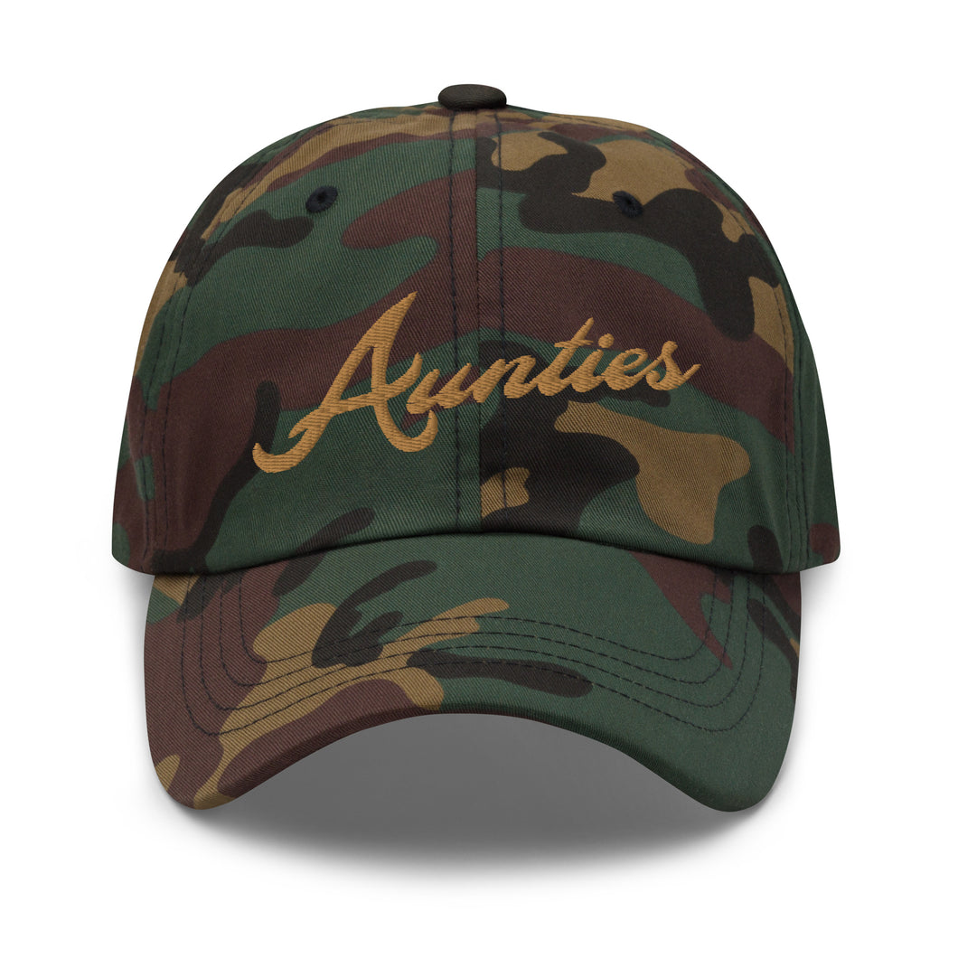 Aunties Embroidered Camo Baseball  hat