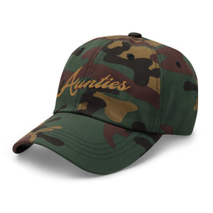 Aunties Embroidered Camo Baseball  hat
