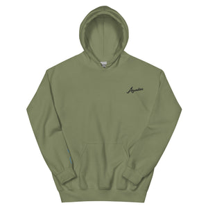 Aunties Embroidered Unisex Hoodie with wave sleeve detail
