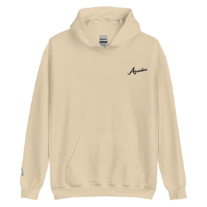 Aunties Embroidered Unisex Hoodie with wave sleeve detail