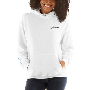 Aunties Embroidered Unisex Hoodie with wave sleeve detail