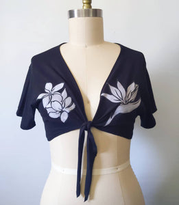 Shelley Belly Twist Tie Bra Crop sz M/L