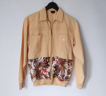 Load image into Gallery viewer, Upcycled Fire Flower Lightweight Campus Jacket