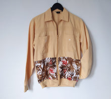 Load image into Gallery viewer, Upcycled Fire Flower Lightweight Campus Jacket
