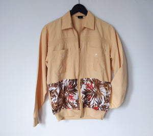 Upcycled Fire Flower Lightweight Campus Jacket